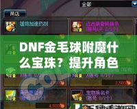 DNF金毛球附魔什么寶珠？提升角色實力的必選指南！