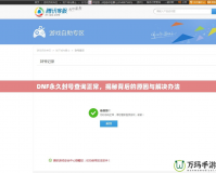 DNF永久封號查詢正常，揭秘背后的原因與解決辦法