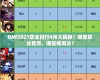 DNF2021職業(yè)排行4月大揭秘！哪些職業(yè)登頂，哪些被淘汰？