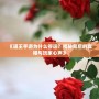 《道王手游為什么停運？揭秘背后的真相與玩家心聲》