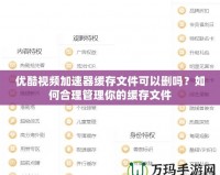 優(yōu)酷視頻加速器緩存文件可以刪嗎？如何合理管理你的緩存文件