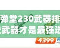 4399彈彈堂230武器排名揭秘：哪些武器才是最強選擇？