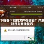 DNF下載器下載的文件在哪看？詳解文件路徑與查找技巧