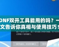 DNF雙開工具能用的嗎？一文告訴你真相與使用技巧！