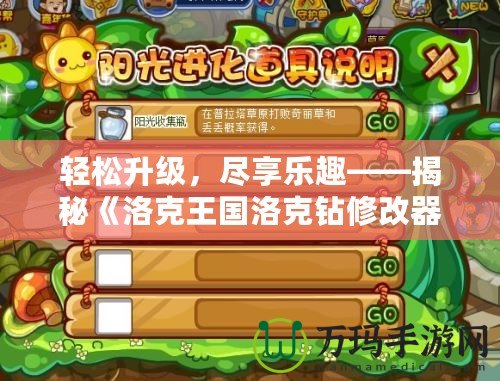 輕松升級，盡享樂趣——揭秘《洛克王國洛克鉆修改器》的神奇魅力