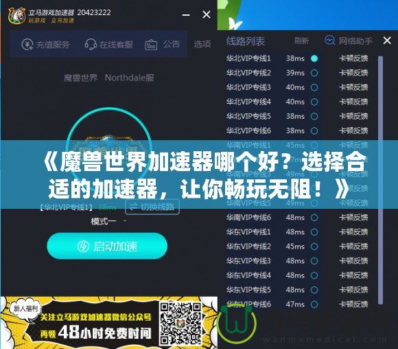 《魔獸世界加速器哪個(gè)好？選擇合適的加速器，讓你暢玩無(wú)阻！》