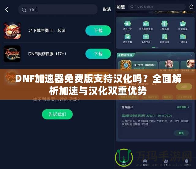 DNF加速器免費版支持漢化嗎？全面解析加速與漢化雙重優(yōu)勢