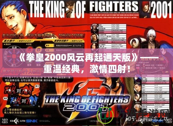 《拳皇2000風(fēng)云再起通天版》——重溫經(jīng)典，激情四射！