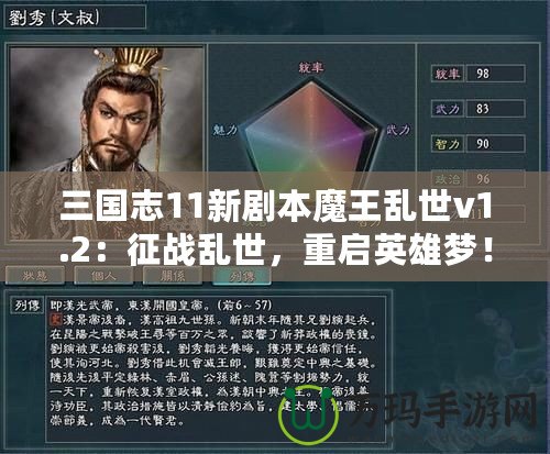 三國志11新劇本魔王亂世v1.2：征戰(zhàn)亂世，重啟英雄夢！