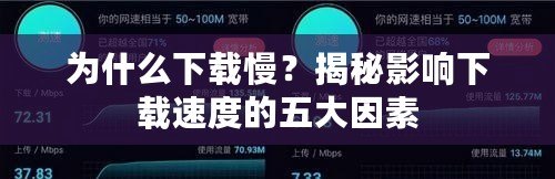 為什么下載慢？揭秘影響下載速度的五大因素