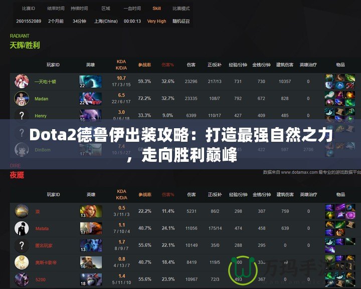 Dota2德魯伊出裝攻略：打造最強(qiáng)自然之力，走向勝利巔峰