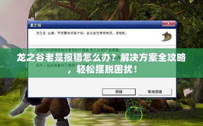 龍之谷老是報(bào)錯怎么辦？解決方案全攻略，輕松擺脫困擾！