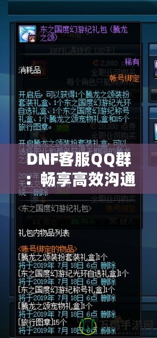 DNF客服QQ群：暢享高效溝通與貼心服務(wù)的最佳平臺