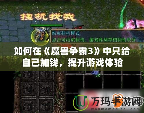 如何在《魔獸爭霸3》中只給自己加錢，提升游戲體驗(yàn)