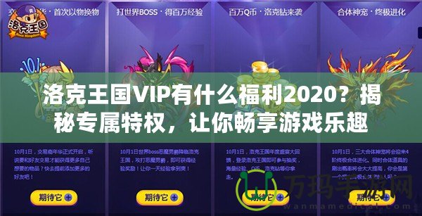 洛克王國(guó)VIP有什么福利2020？揭秘專屬特權(quán)，讓你暢享游戲樂(lè)趣