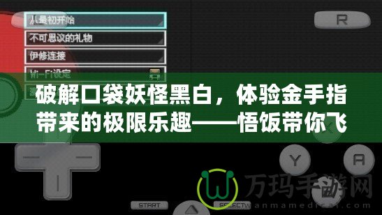 破解口袋妖怪黑白，體驗金手指帶來的極限樂趣——悟飯帶你飛