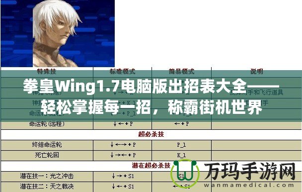 拳皇Wing1.7電腦版出招表大全——輕松掌握每一招，稱(chēng)霸街機(jī)世界