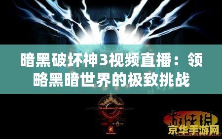 暗黑破壞神3視頻直播：領略黑暗世界的極致挑戰(zhàn)