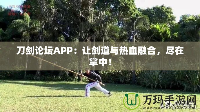 刀劍論壇APP：讓劍道與熱血融合，盡在掌中！