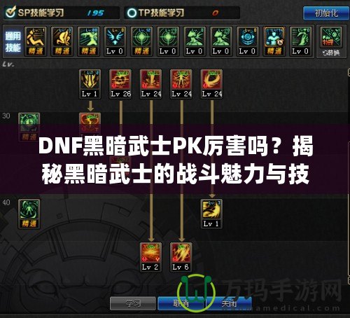 DNF黑暗武士PK厲害嗎？揭秘黑暗武士的戰(zhàn)斗魅力與技巧