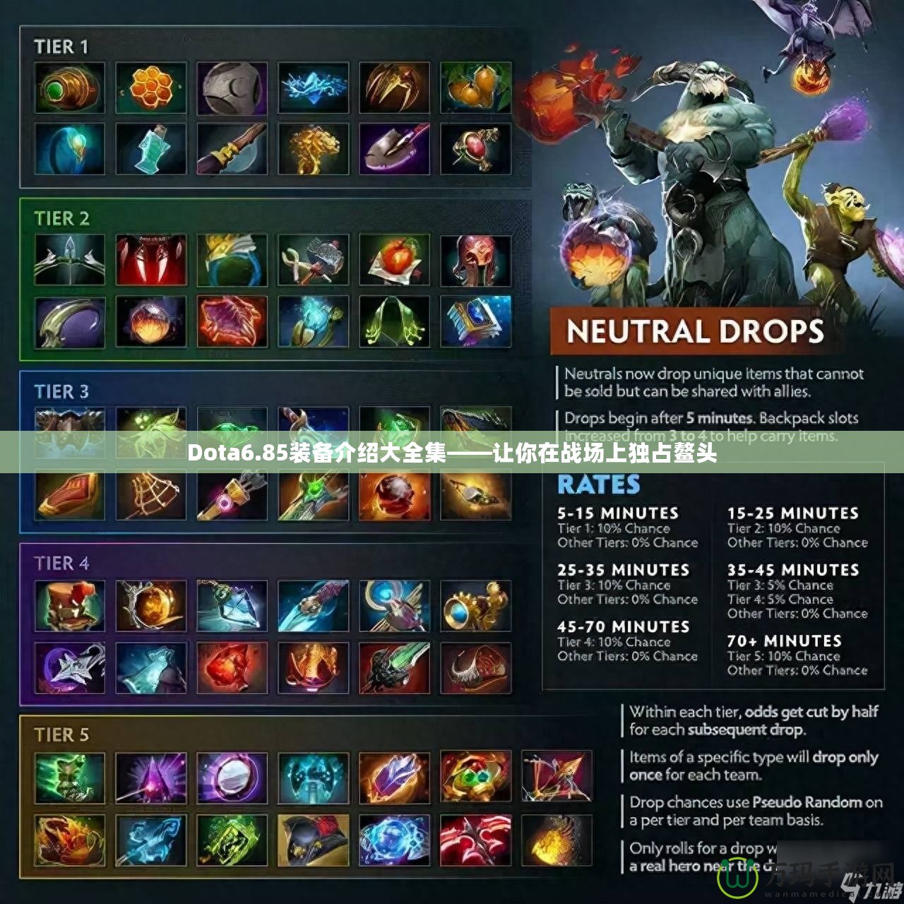 Dota6.85裝備介紹大全集——讓你在戰(zhàn)場上獨(dú)占鰲頭