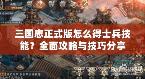 三國志正式版怎么得士兵技能？全面攻略與技巧分享