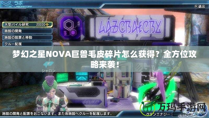 夢幻之星NOVA巨獸毛皮碎片怎么獲得？全方位攻略來襲！