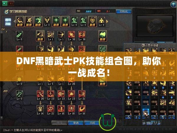 DNF黑暗武士PK技能組合圖，助你一戰(zhàn)成名！