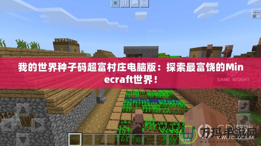 我的世界種子碼超富村莊電腦版：探索最富饒的Minecraft世界！