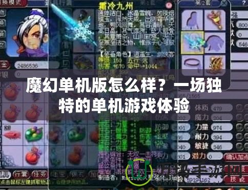 魔幻單機版怎么樣？一場獨特的單機游戲體驗