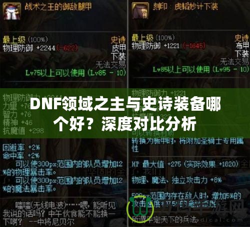 DNF領(lǐng)域之主與史詩裝備哪個好？深度對比分析