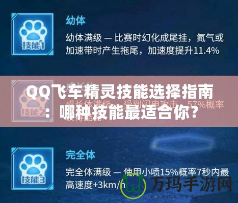 QQ飛車精靈技能選擇指南：哪種技能最適合你？