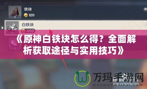 《原神白鐵塊怎么得？全面解析獲取途徑與實(shí)用技巧》