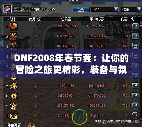 DNF2008年春節(jié)套：讓你的冒險(xiǎn)之旅更精彩，裝備與氛圍完美融合！