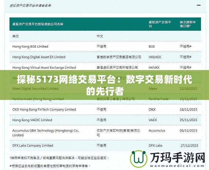探秘5173網(wǎng)絡(luò)交易平臺(tái)：數(shù)字交易新時(shí)代的先行者