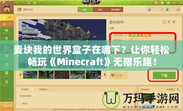 麥塊我的世界盒子在哪下？讓你輕松暢玩《Minecraft》無(wú)限樂(lè)趣！