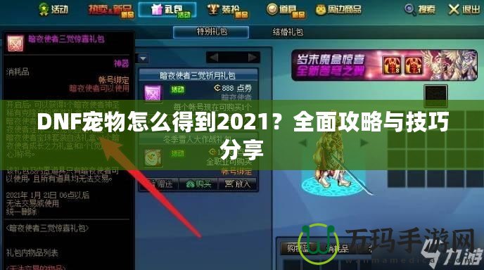 DNF寵物怎么得到2021？全面攻略與技巧分享