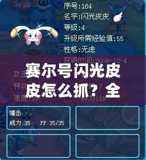 賽爾號閃光皮皮怎么抓？全攻略揭曉，輕松捕捉閃光皮皮！