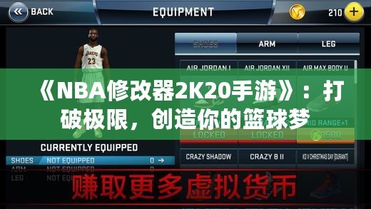 《NBA修改器2K20手游》：打破極限，創(chuàng)造你的籃球夢