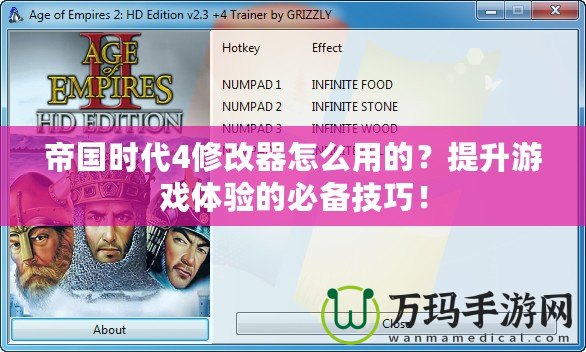 帝國(guó)時(shí)代4修改器怎么用的？提升游戲體驗(yàn)的必備技巧！
