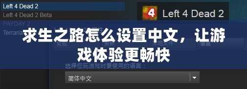 求生之路怎么設(shè)置中文，讓游戲體驗(yàn)更暢快