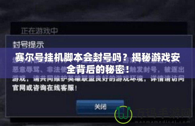 賽爾號掛機腳本會封號嗎？揭秘游戲安全背后的秘密！