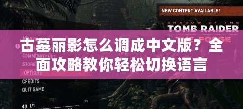 古墓麗影怎么調(diào)成中文版？全面攻略教你輕松切換語言