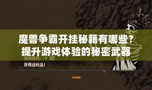 魔獸爭霸開掛秘籍有哪些？提升游戲體驗的秘密武器