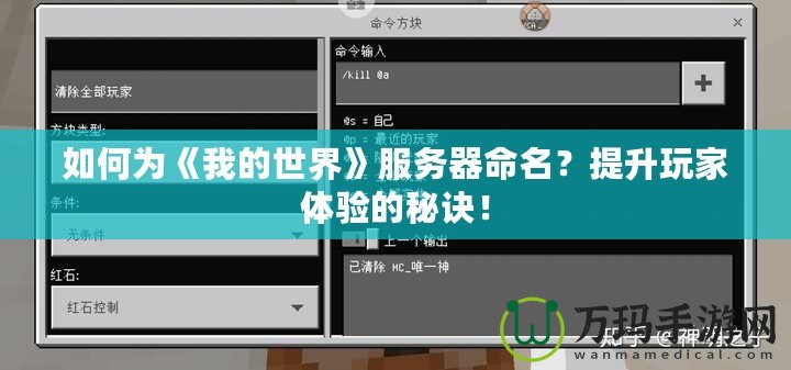 如何為《我的世界》服務(wù)器命名？提升玩家體驗(yàn)的秘訣！